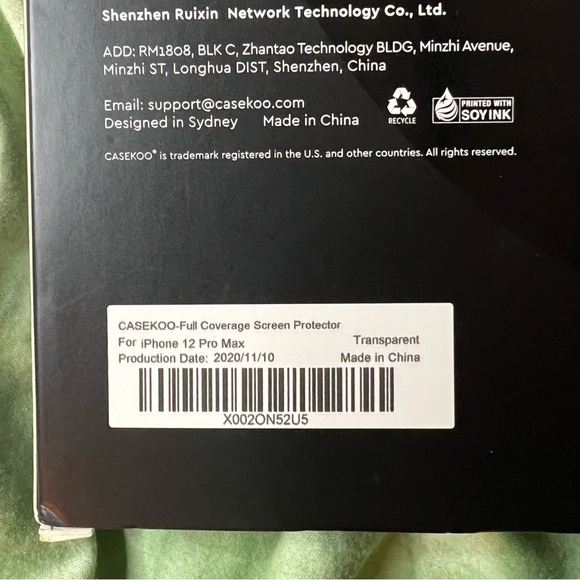 CASEKOO Shatterproof Compatible with iPhone 12 Pro Max Screen Protector - Picture 2 of 4